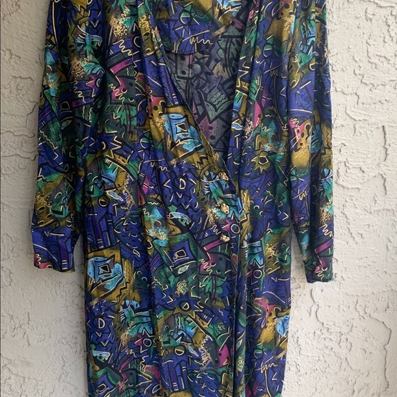 vintage  Midi wrap dress - Picture 8 of 8